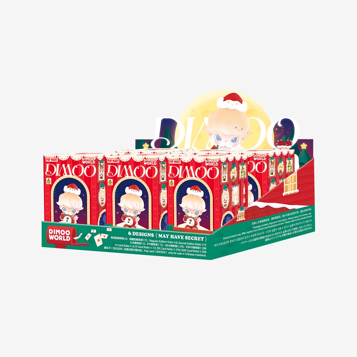 Pop Mart Dimoo Letters From Snowman Series Figures-Display Box (6pcs)-Pop Mart-Ace Cards &amp; Collectibles