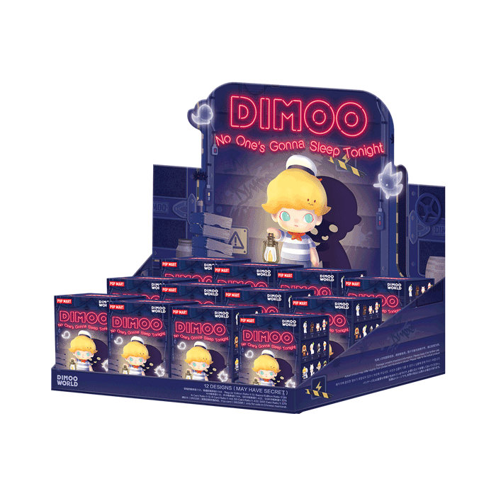 Pop Mart Dimoo No One&#39;s Gonna Sleep Tonight Series-Display Box (12pcs)-Pop Mart-Ace Cards &amp; Collectibles