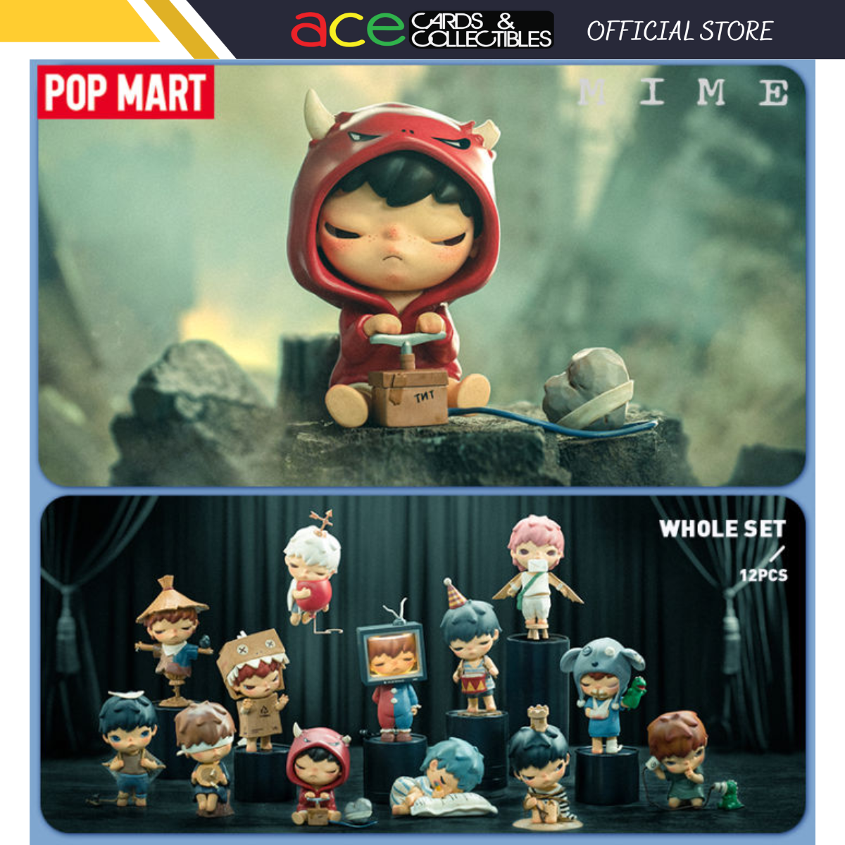 Pop Mart Hirono Mime Series Figures-Display Box (12pcs)-Pop Mart-Ace Cards &amp; Collectibles