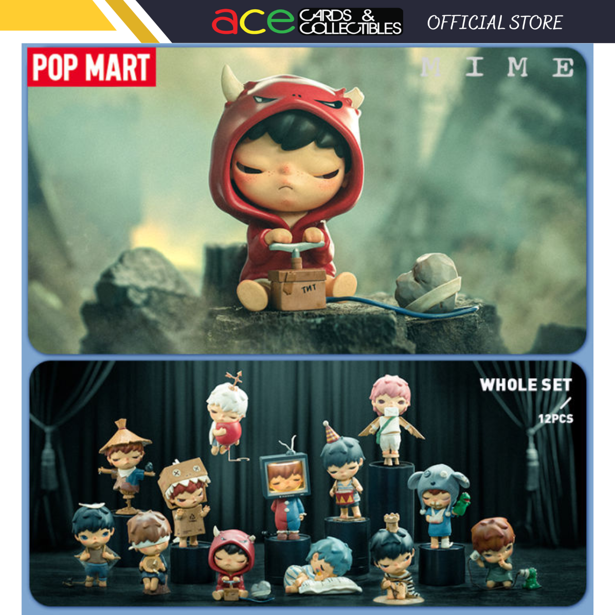 Pop Mart Hirono Mime Series Figures-Whole Box (12pcs)-Pop Mart-Ace Cards & Collectibles