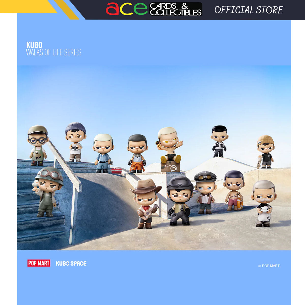 Pop Mart Kubo Walks of Life Series-Single Box (Random)-Pop Mart-Ace Cards & Collectibles