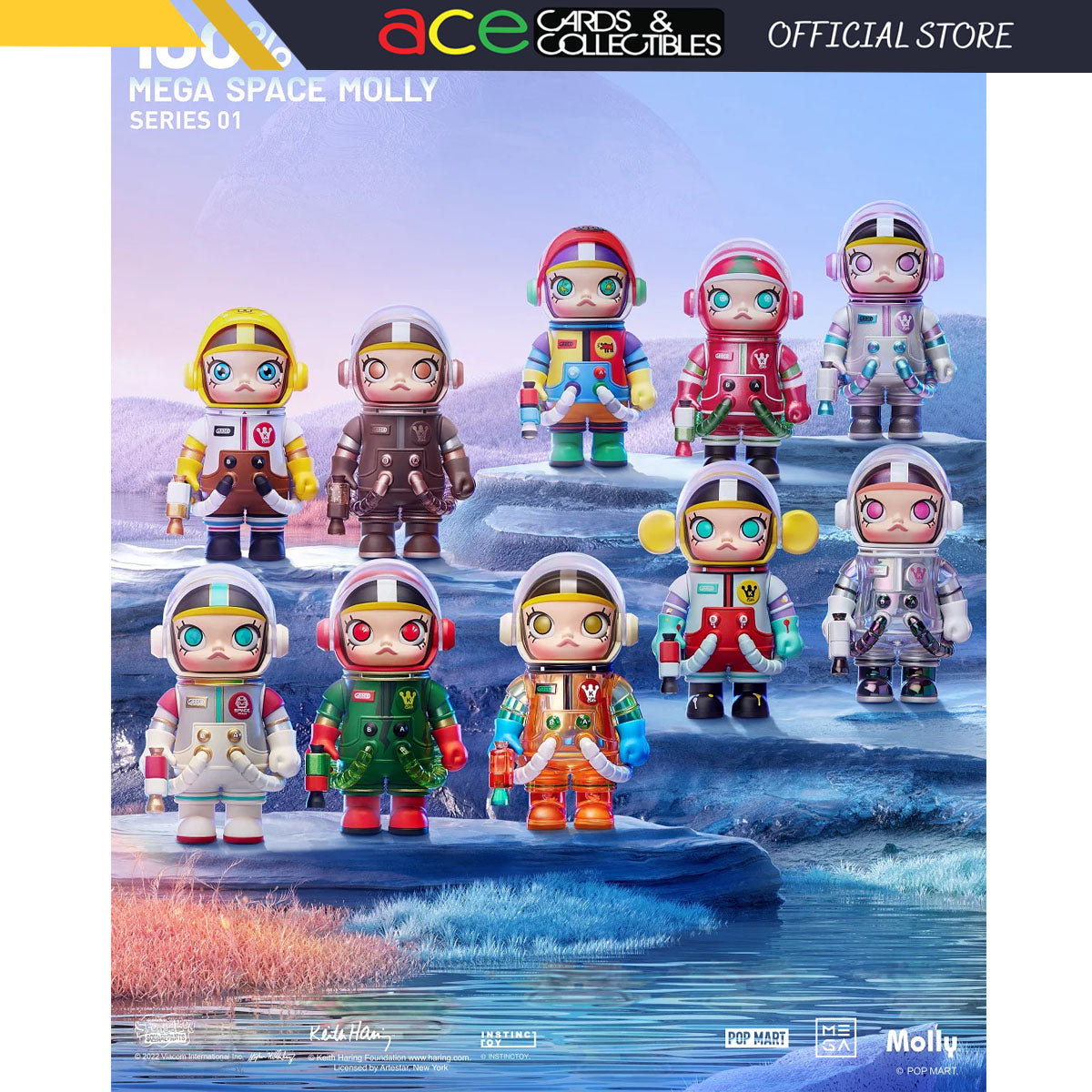 Pop Mart Mega Space Molly 100% Series 1-Single Box (Random)-Pop Mart-Ace Cards & Collectibles