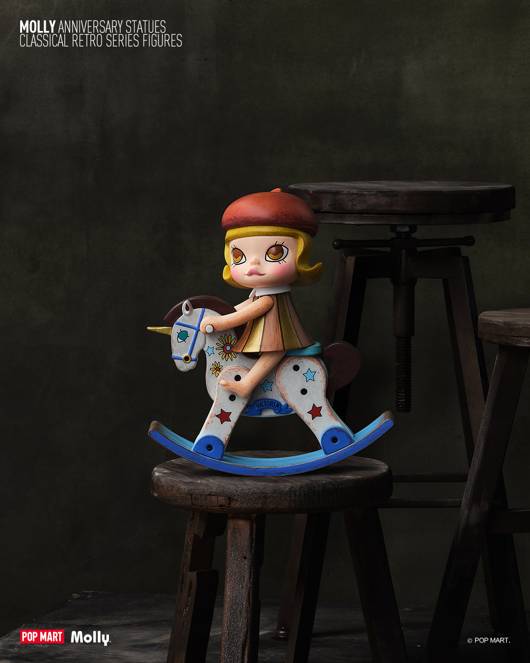 Pop Mart Molly Anniversary Statues Classical Retro Figure Series-Single Box (Random)-Pop Mart-Ace Cards & Collectibles