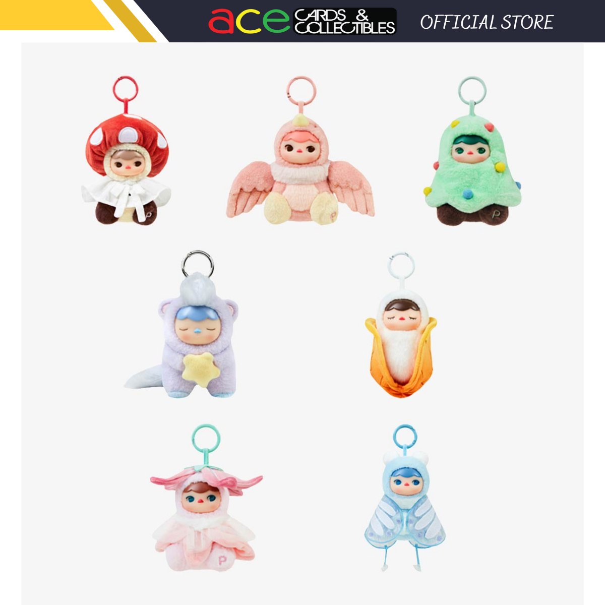 Pop Mart Pucky Forest Party Vinyl Plush Pendant Series-Display Box (6 Pcs)-Pop Mart-Ace Cards & Collectibles