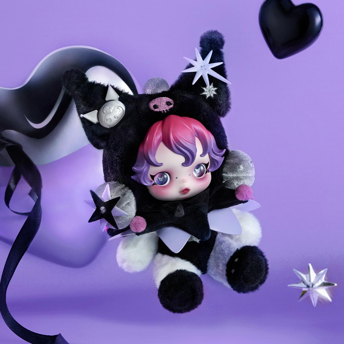 Pop Mart Skull Panda x Kuromi Plush-Pop Mart-Ace Cards & Collectibles