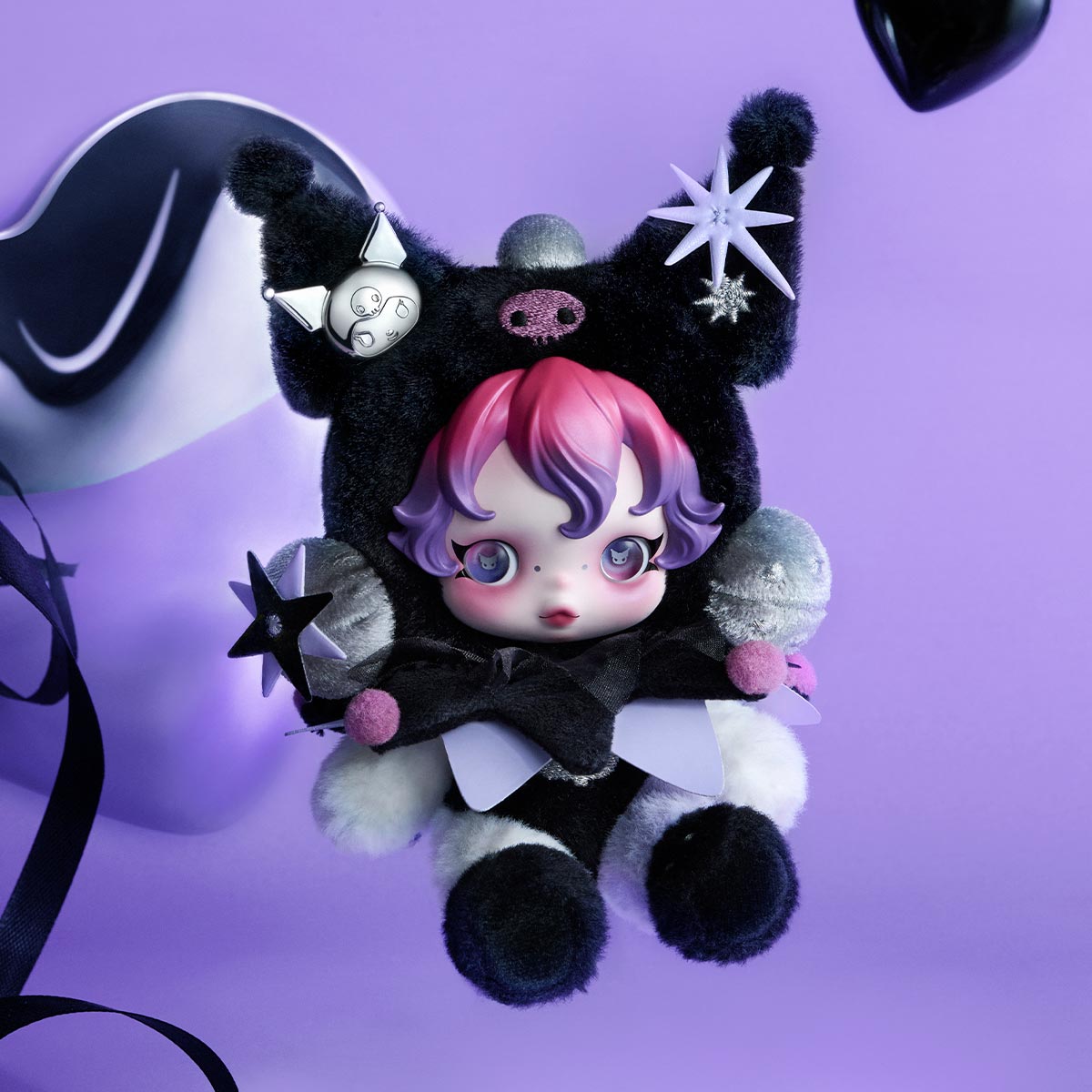Pop Mart Skull Panda x Kuromi Plush-Pop Mart-Ace Cards & Collectibles