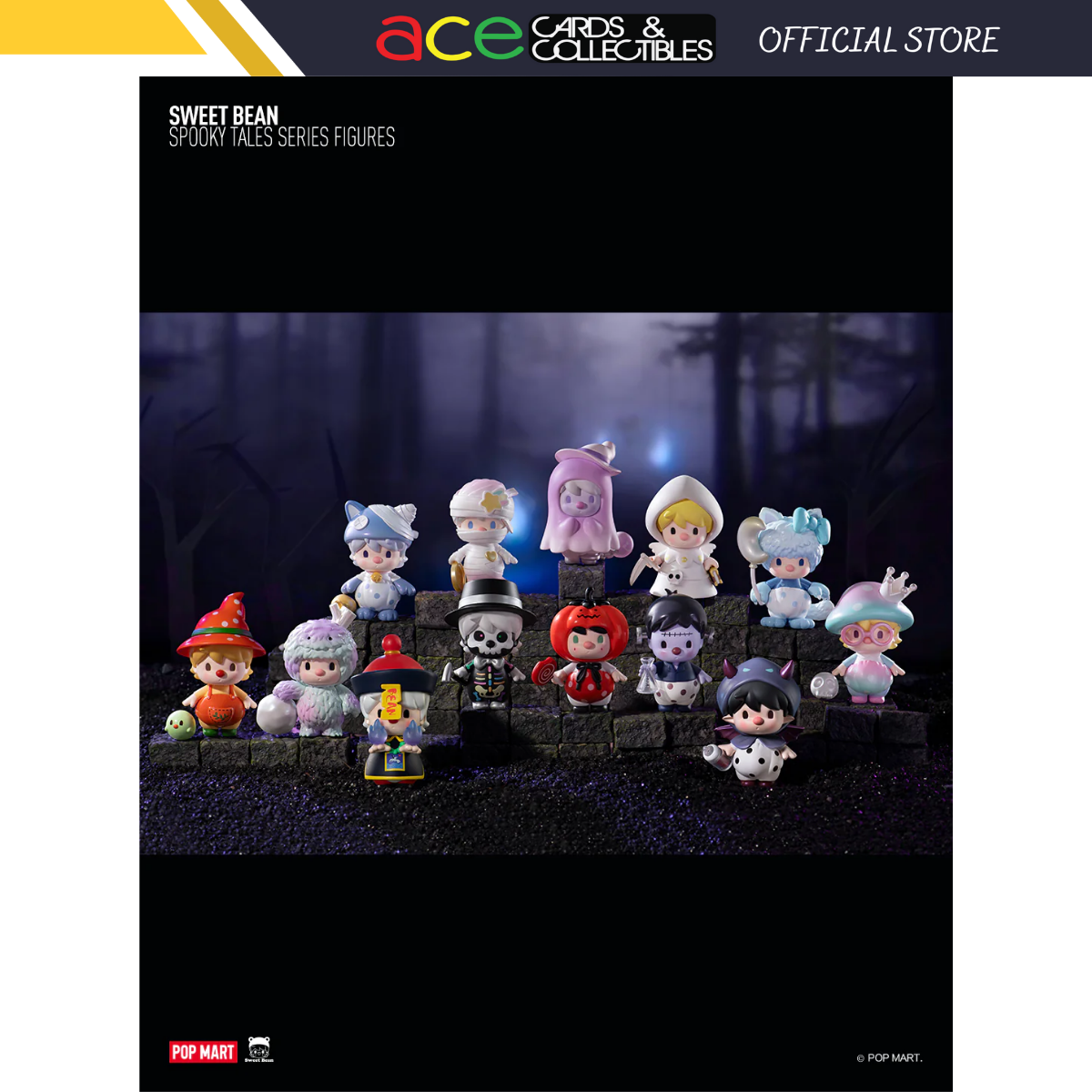 Pop Mart Sweet Bean Spooky Tales Series-Display Box (12pcs)-Pop Mart-Ace Cards &amp; Collectibles