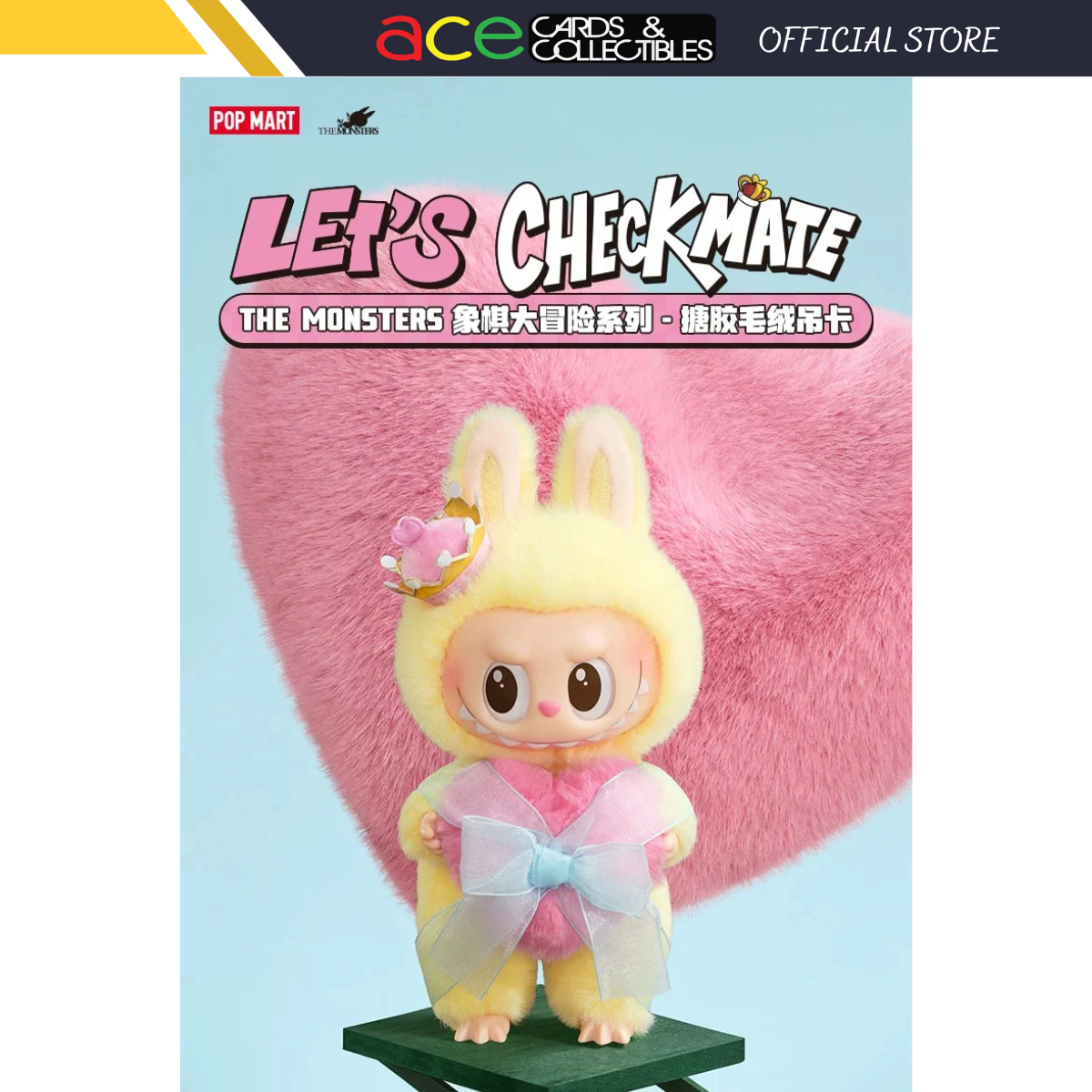 Pop Mart THE MONSTERS Let's Checkmate Series-Vinyl Plush Hanging Card-Pop Mart-Ace Cards & Collectibles