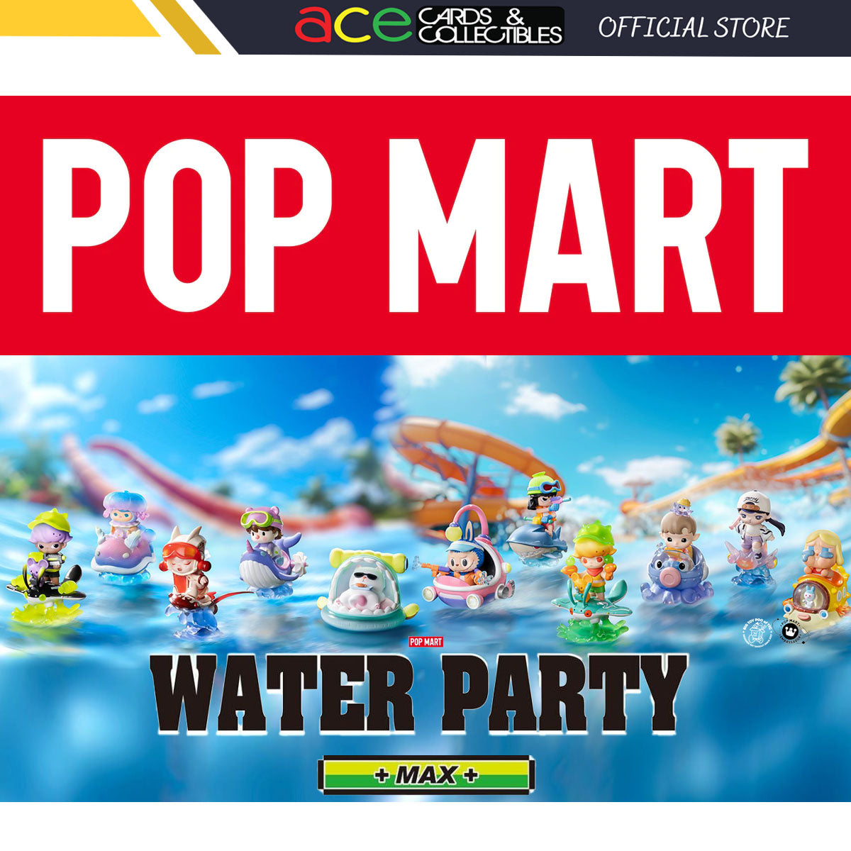 Pop Mart Water Party Series-Single Box (Random)-Pop Mart-Ace Cards &amp; Collectibles