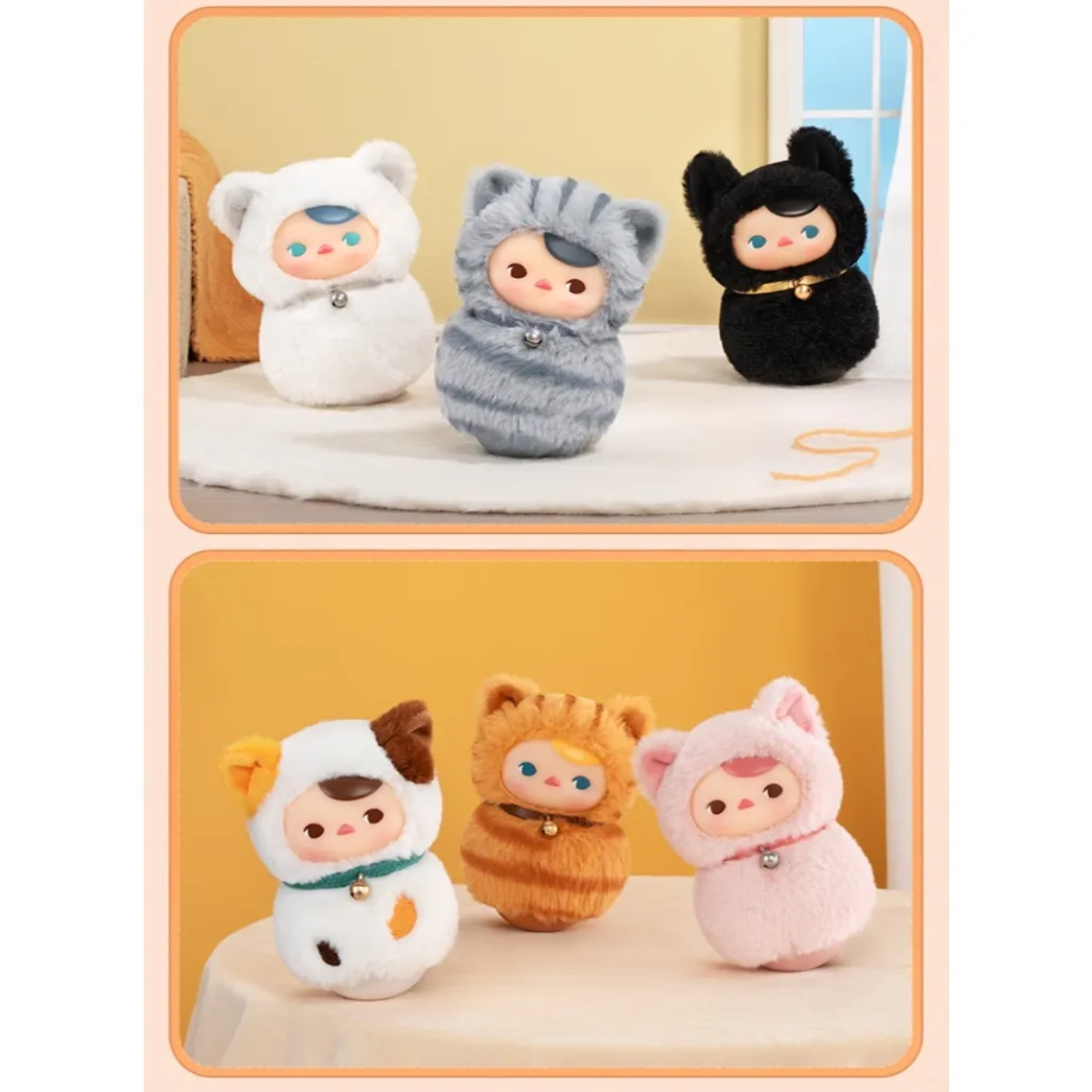 Pop Mart x PUCKY Roly-Poly Kitty Series-Vinyl Plush Blind Box-Single Box (Random)-Pop Mart-Ace Cards &amp; Collectibles