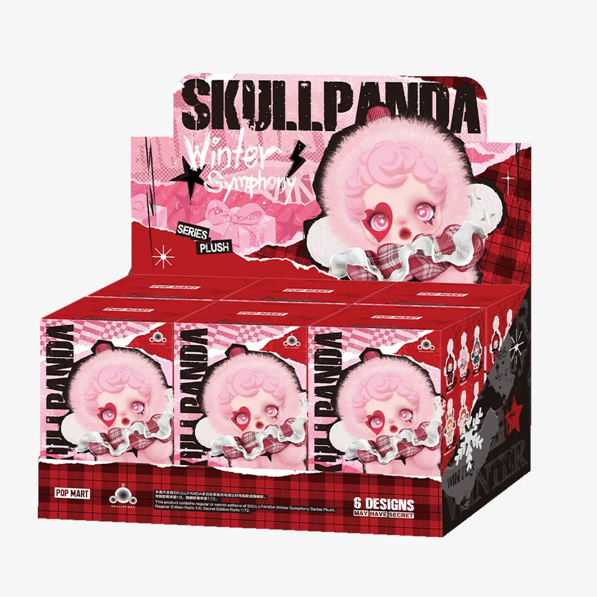 Skullpanda Winter Symphony Series Plush Pendant-Display Box (6pcs)-Pop Mart-Ace Cards &amp; Collectibles