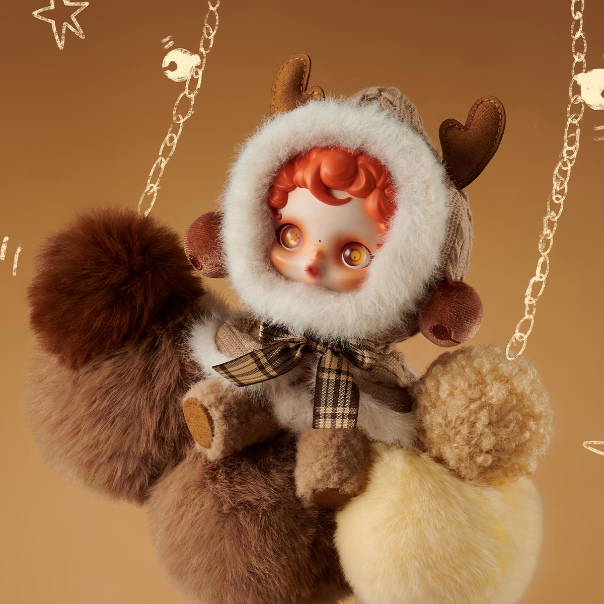 Skullpanda Winter Symphony Series Plush Pendant-Single Box-Pop Mart-Ace Cards &amp; Collectibles