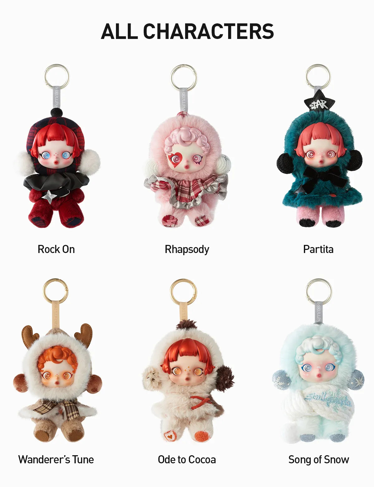 Skullpanda Winter Symphony Series Plush Pendant-Single Box-Pop Mart-Ace Cards &amp; Collectibles