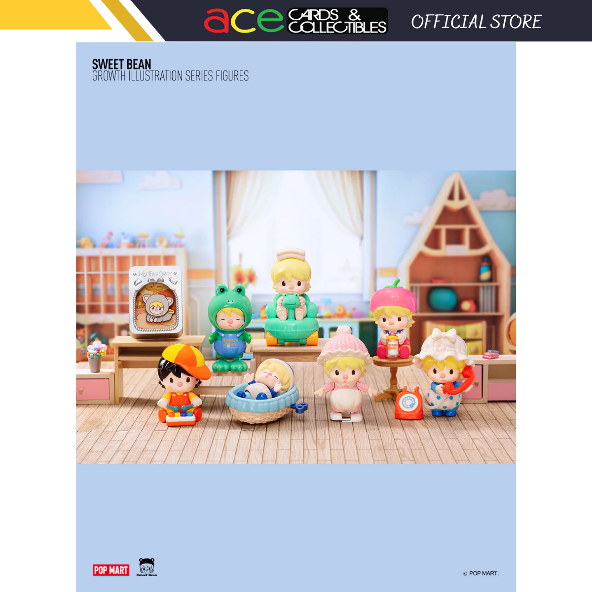 Pop Mart Sweet Bean Growth Illustration Series-Display Box (6pcs)-Pop mart-Ace Cards &amp; Collectibles