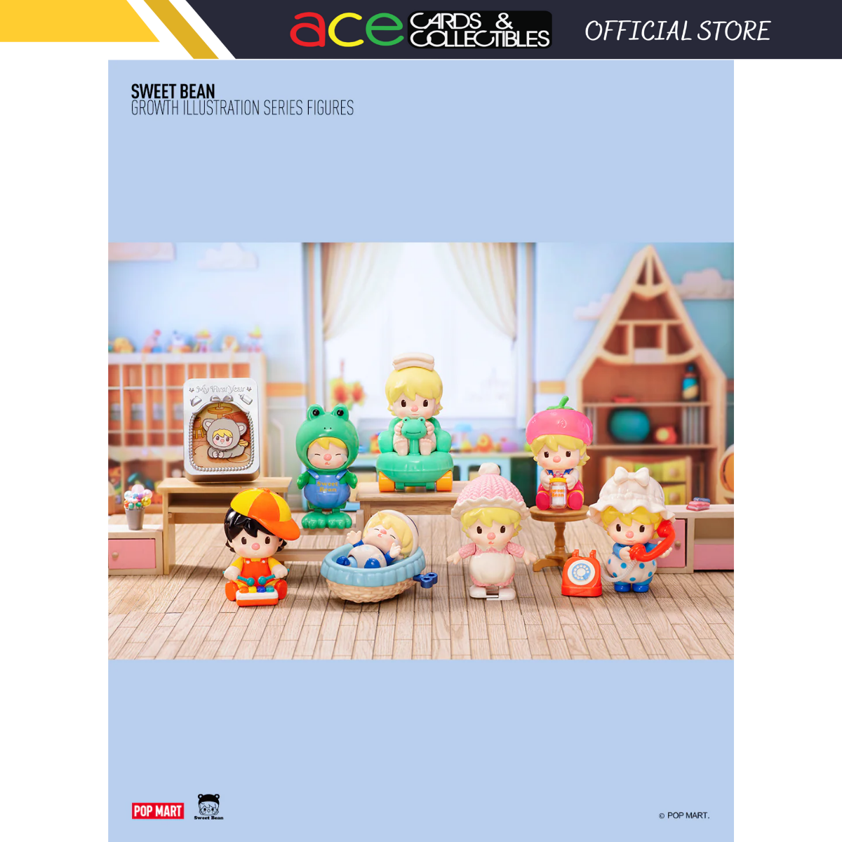 Pop Mart Sweet Bean Growth Illustration Series-Single Box (Random)-Pop mart-Ace Cards & Collectibles