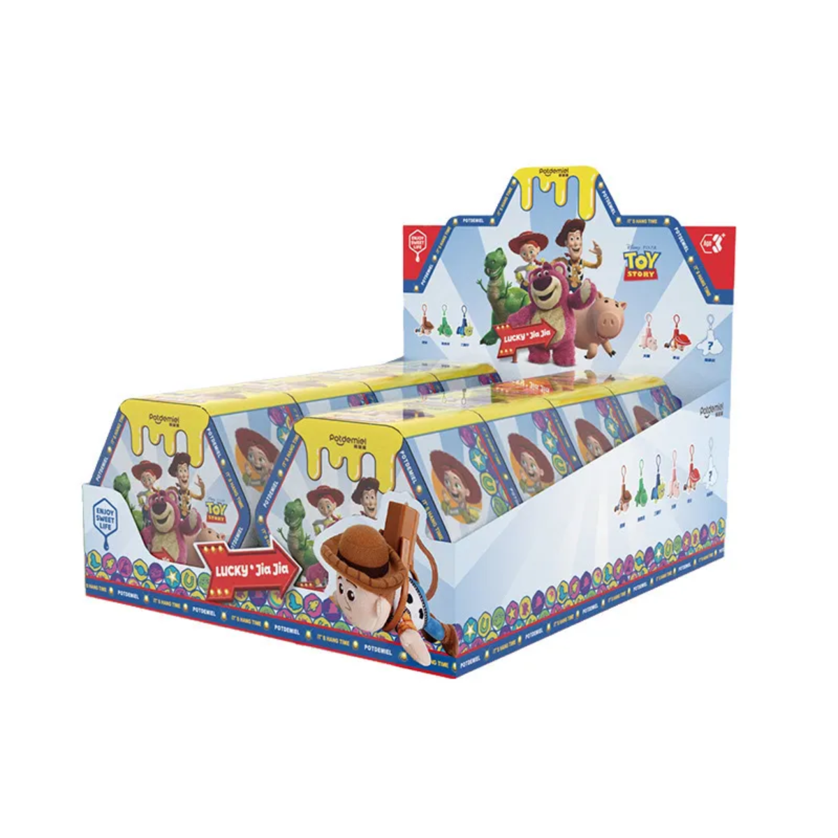 Potdemiel x Disney Authentic Toy Story Pixar Clip Music Series Blind Box-Display Box (8pcs)-Potdemiel-Ace Cards &amp; Collectibles