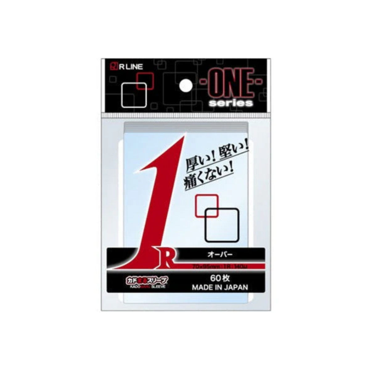 KadoMaru Sleeve Standard Size ONE Series Clear Over 60 Sleeve Pack-R Line-Ace Cards & Collectibles