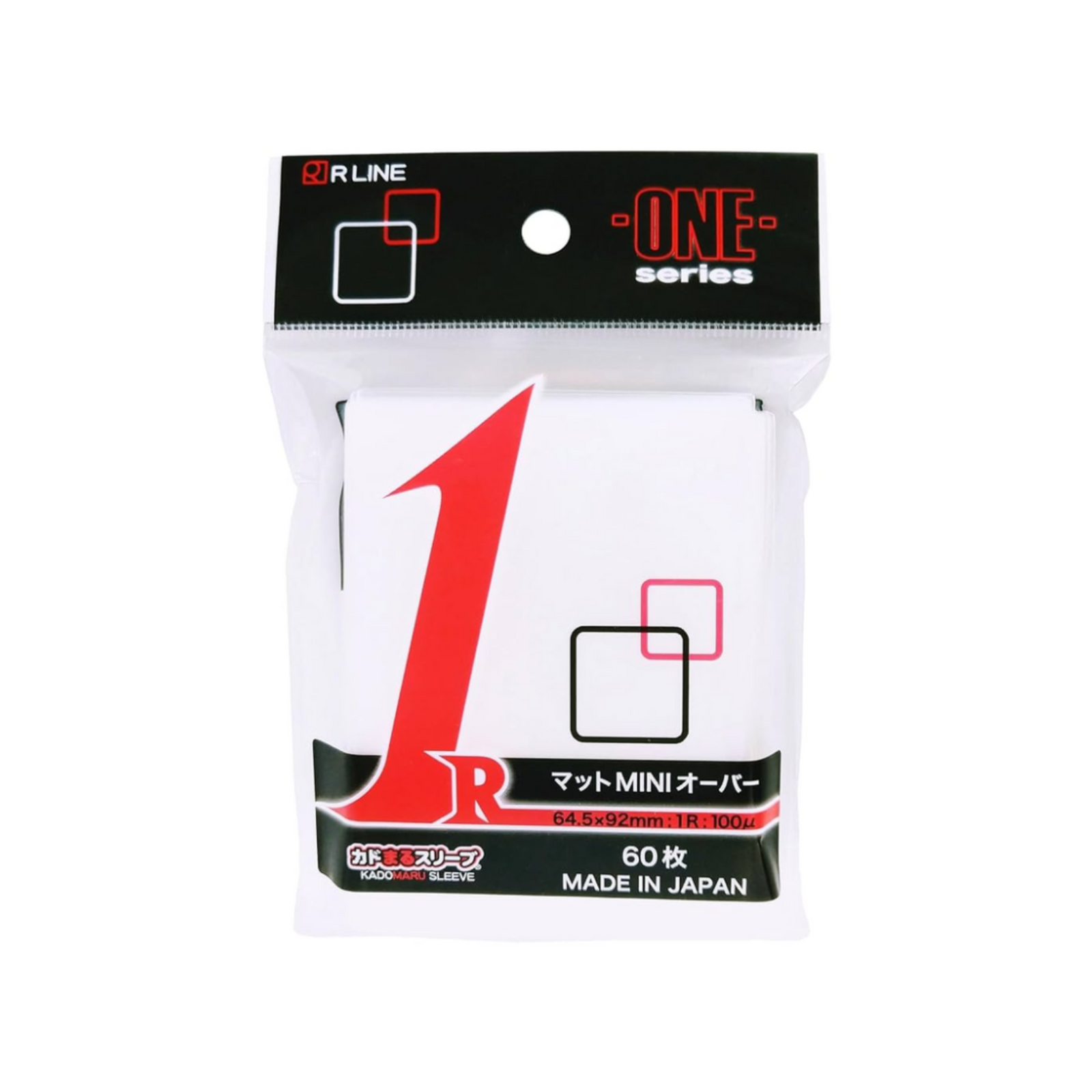 KadoMaru Sleeve Standard Size ONE Series Matte Over 60 Sleeve Pack-R Line-Ace Cards & Collectibles