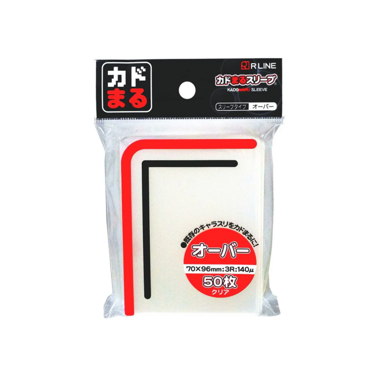 KadoMaru Sleeve Standard Size Over Clear 50 Sleeve Pack-R Line-Ace Cards & Collectibles