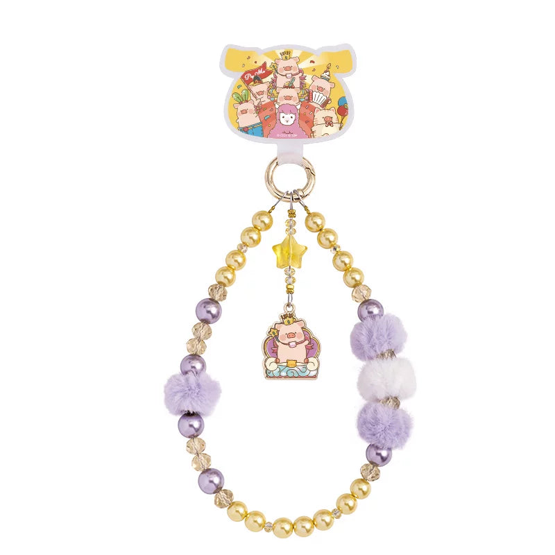 ROCK x Lulu The Piggy “Celebration Party Series Phone Chain“ Blind Box-Single Box (Random)-ROCK-Ace Cards & Collectibles