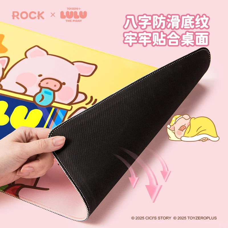 ROCK x Lulu The Piggy "Desk Mat"-Piggy Can-ROCK-Ace Cards & Collectibles