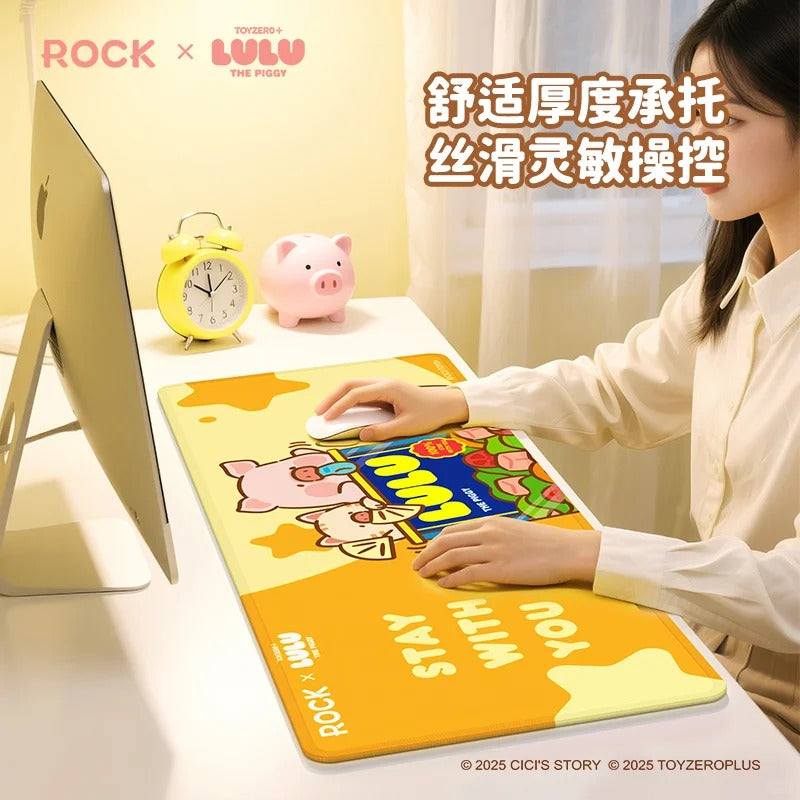 ROCK x Lulu The Piggy "Desk Mat"-Piggy Can-ROCK-Ace Cards & Collectibles
