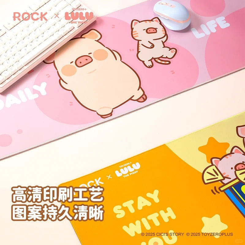 ROCK x Lulu The Piggy "Desk Mat"-Piggy Can-ROCK-Ace Cards & Collectibles