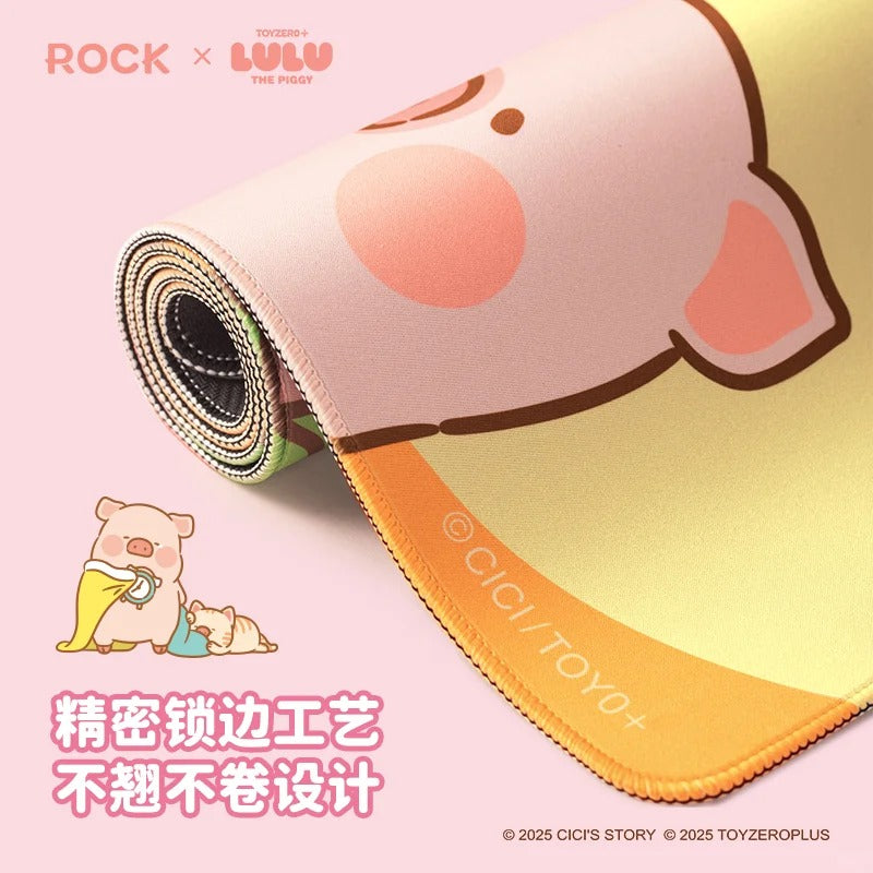 ROCK x Lulu The Piggy "Desk Mat"-Piggy Can-ROCK-Ace Cards & Collectibles