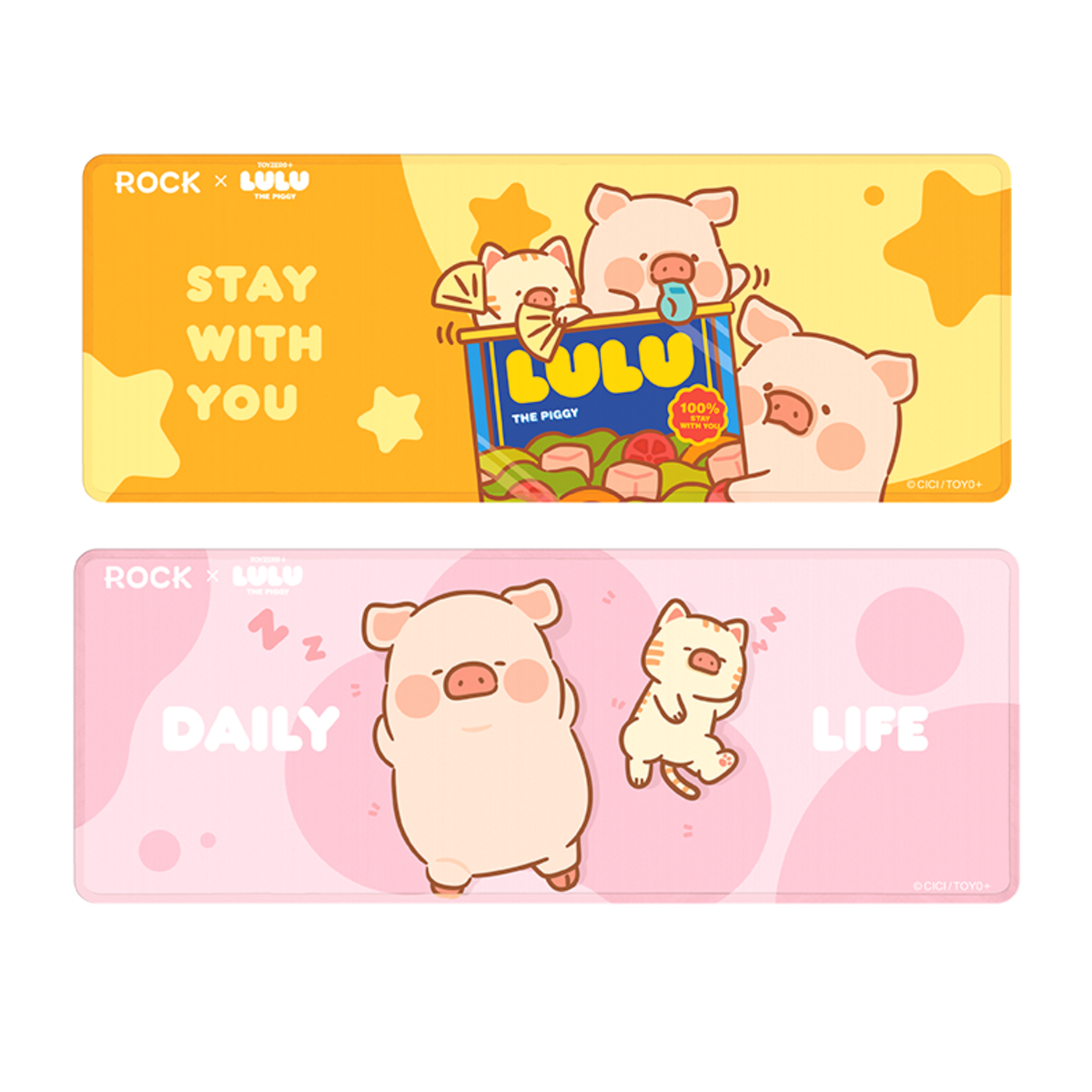 ROCK x Lulu The Piggy "Desk Mat"-Piggy Can-ROCK-Ace Cards & Collectibles