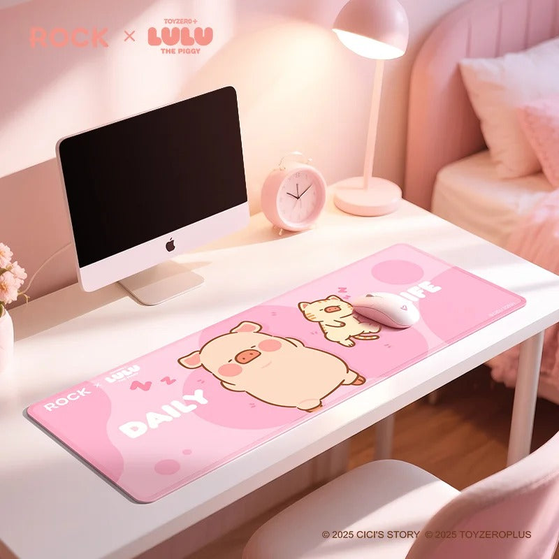 ROCK x Lulu The Piggy "Desk Mat"-Sleeping Piggy-ROCK-Ace Cards & Collectibles