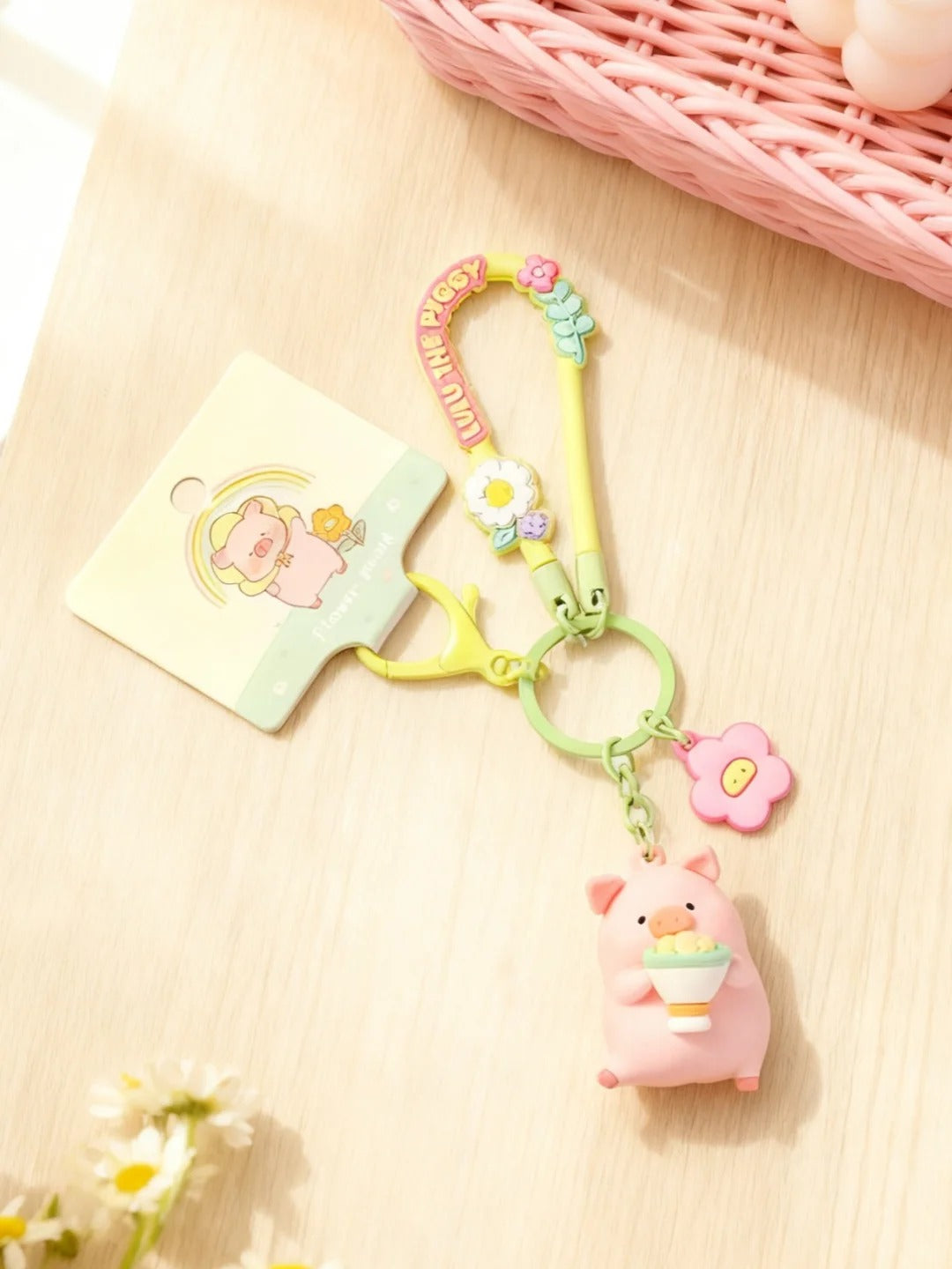 ROCK x Lulu The Piggy "Flower World Keychain"-Flower Pot-ROCK-Ace Cards & Collectibles