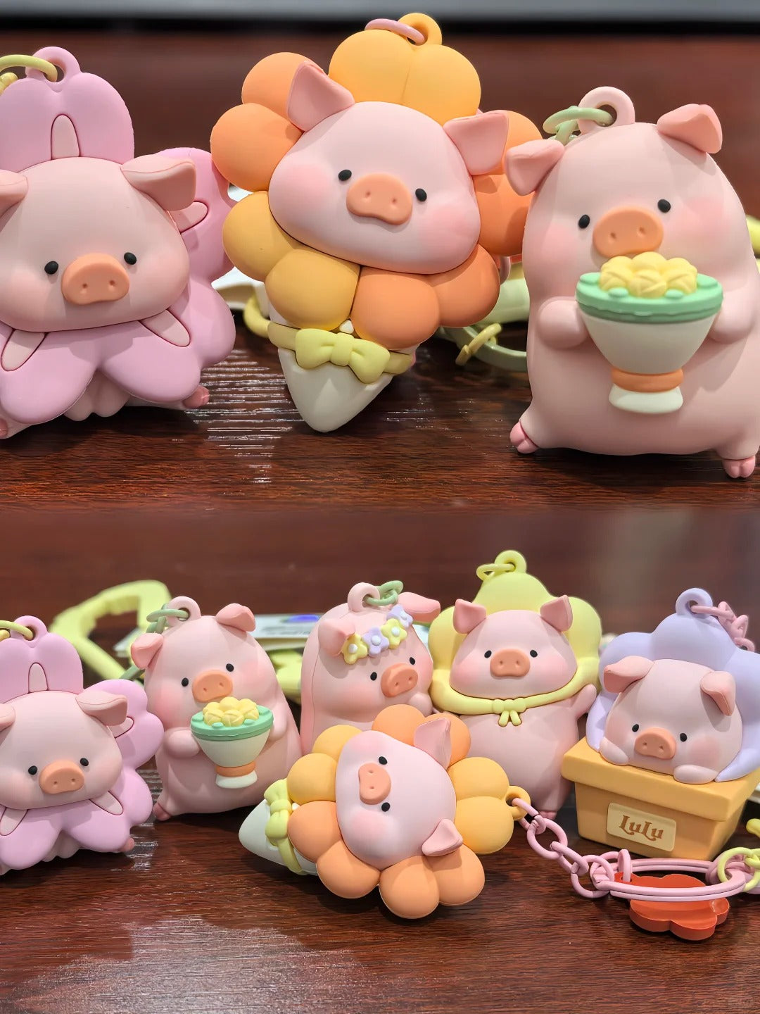 ROCK x Lulu The Piggy "Flower World Keychain"-Flower Pot-ROCK-Ace Cards & Collectibles