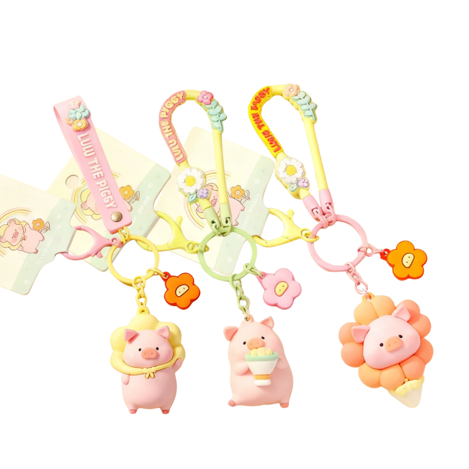 ROCK x Lulu The Piggy "Flower World Keychain"-Flower Pot-ROCK-Ace Cards & Collectibles
