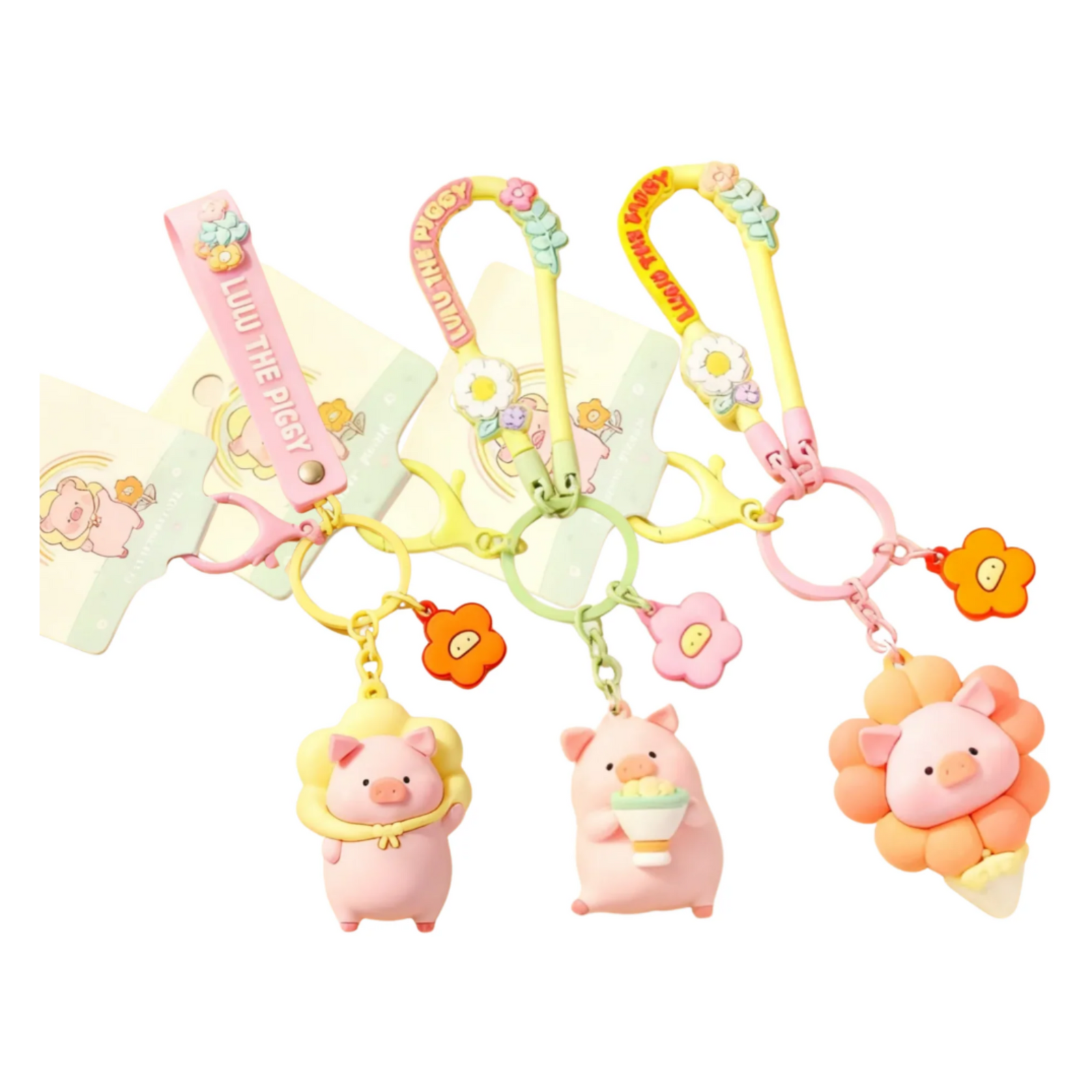 ROCK x Lulu The Piggy "Flower World Keychain"-Flower Pot-ROCK-Ace Cards & Collectibles