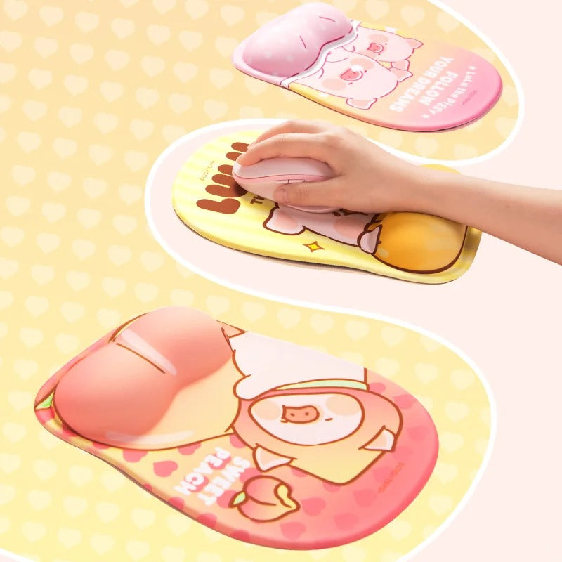 ROCK x Lulu The Piggy "Mouse Pad with Wrist Rest"-Sweet Dreams-ROCK-Ace Cards & Collectibles