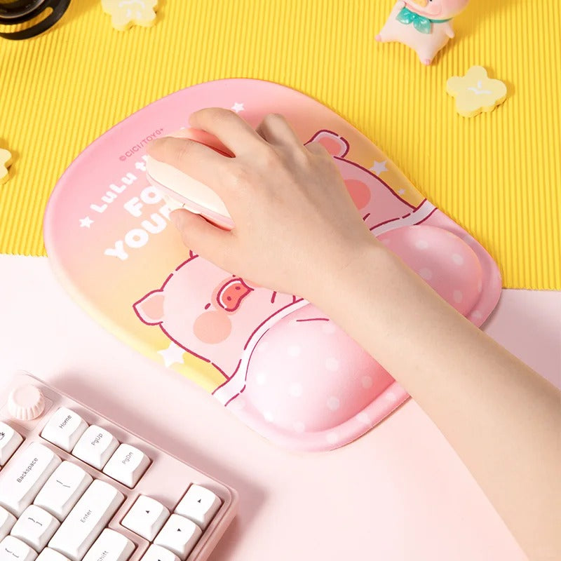 ROCK x Lulu The Piggy "Mouse Pad with Wrist Rest"-Sweet Dreams-ROCK-Ace Cards & Collectibles