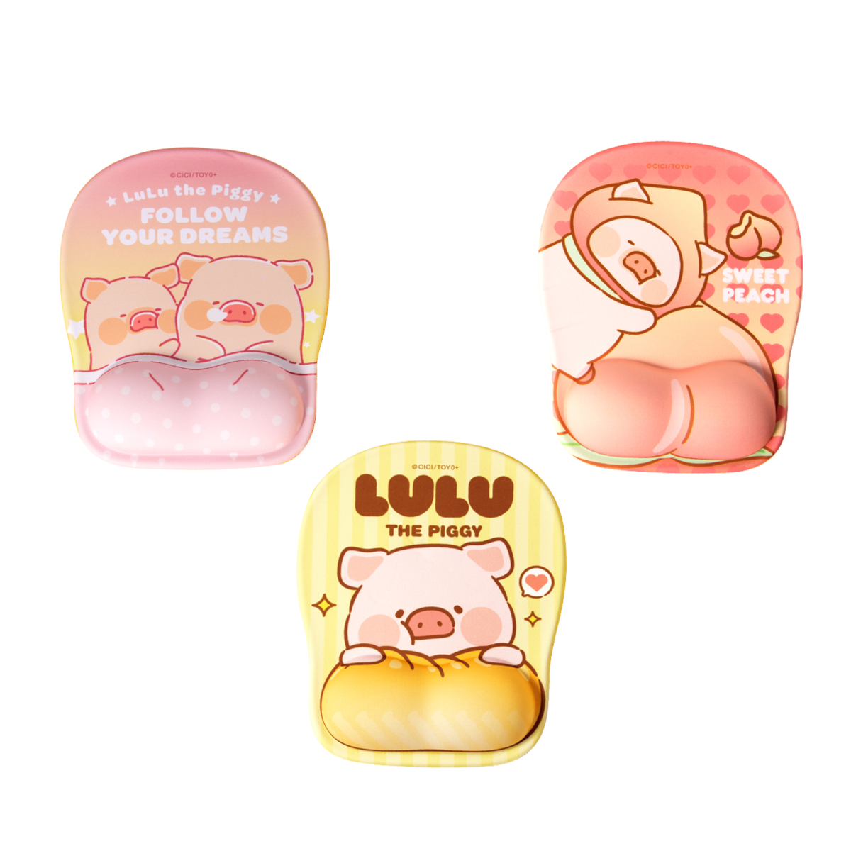 ROCK x Lulu The Piggy "Mouse Pad with Wrist Rest"-Sweet Dreams-ROCK-Ace Cards & Collectibles