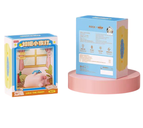ROCK x Lulu The Piggy "Photo Frame Night Light"-Bedtime stories-ROCK-Ace Cards & Collectibles