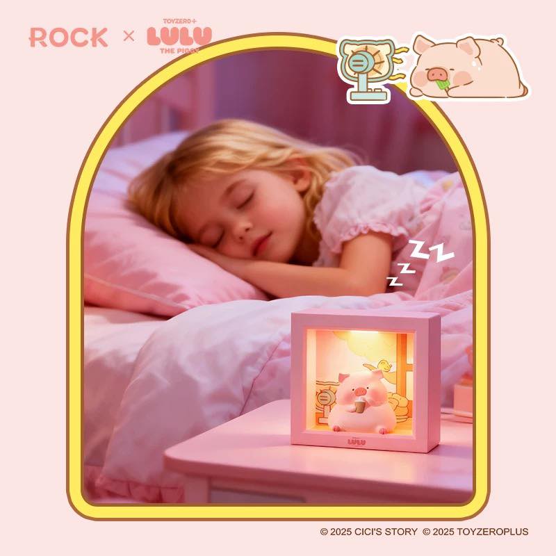 ROCK x Lulu The Piggy "Photo Frame Night Light"-Milk Tea Piggy-ROCK-Ace Cards & Collectibles