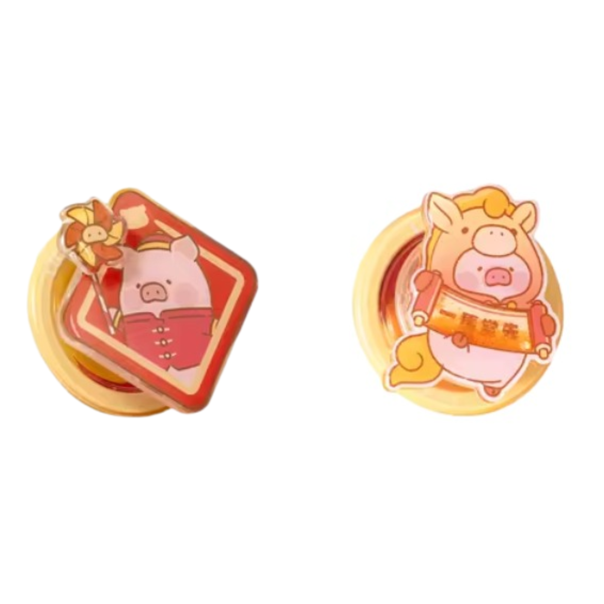 ROCK x Lulu The Piggy “Rotating Strong Magnetic Phone Holder”-Red Colour-ROCK-Ace Cards & Collectibles