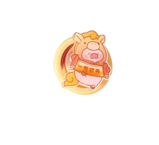 ROCK x Lulu The Piggy “Rotating Strong Magnetic Phone Holder”-Yellow Colour-ROCK-Ace Cards & Collectibles