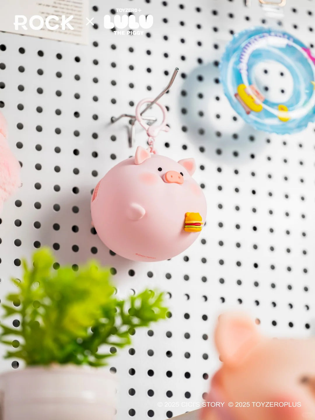 ROCK x Lulu The Piggy "Silicone Earphone Bag"-Peach Lulu-ROCK-Ace Cards & Collectibles