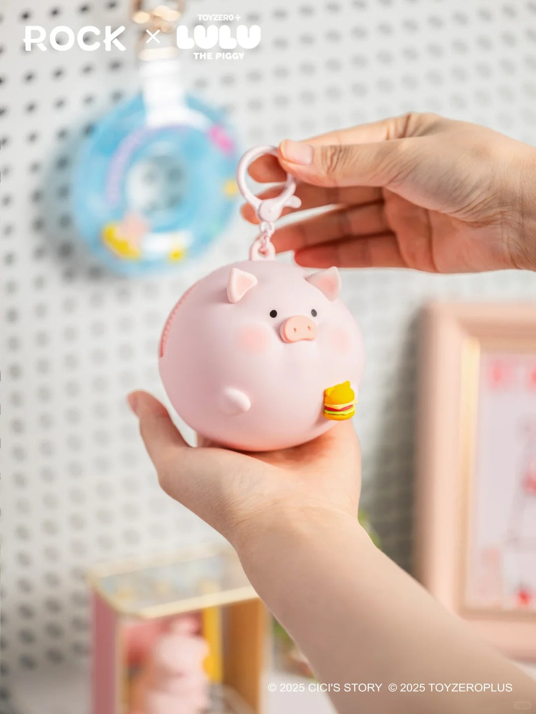 ROCK x Lulu The Piggy "Silicone Earphone Bag"-Peach Lulu-ROCK-Ace Cards & Collectibles