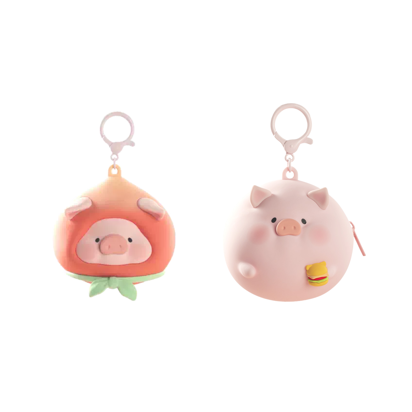 ROCK x Lulu The Piggy "Silicone Earphone Bag"-Peach Lulu-ROCK-Ace Cards & Collectibles