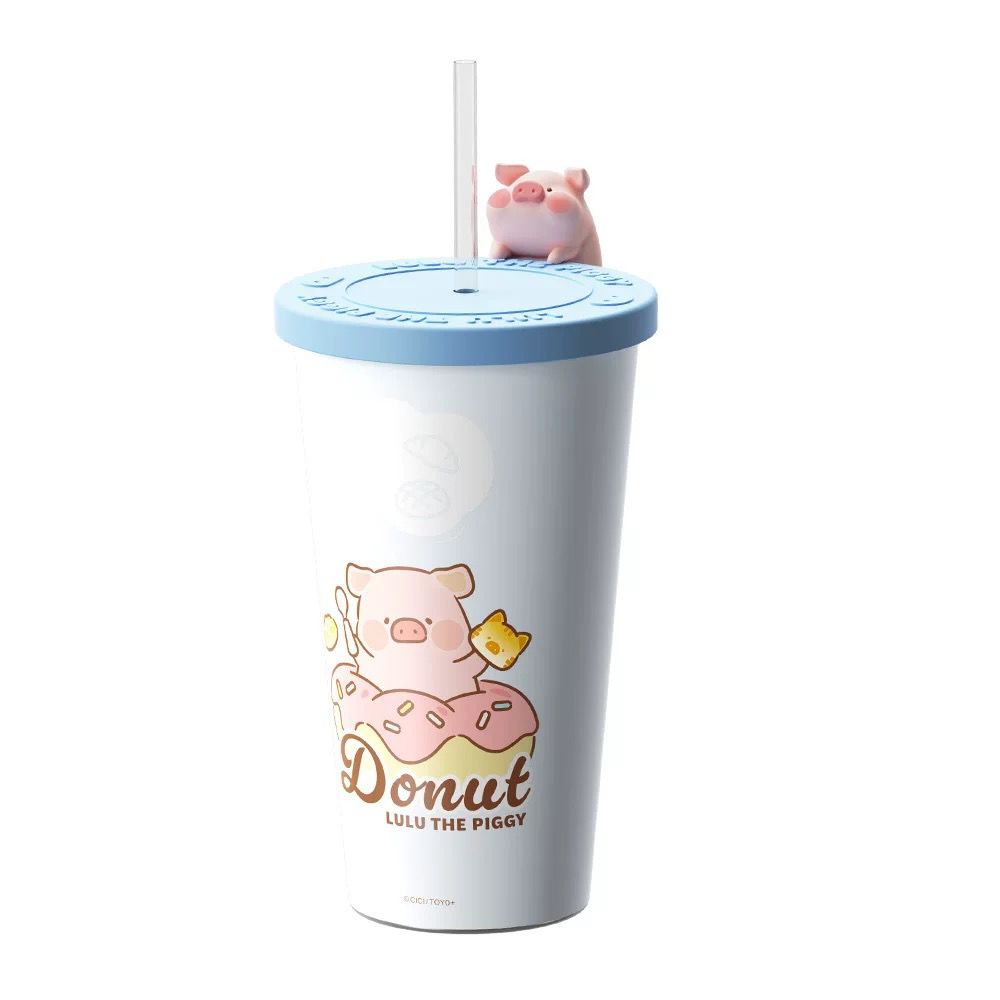 ROCK x Lulu The Piggy "Stainless Steel Color Changing Iced Cup 700ml"-Donut Lulu-ROCK-Ace Cards & Collectibles