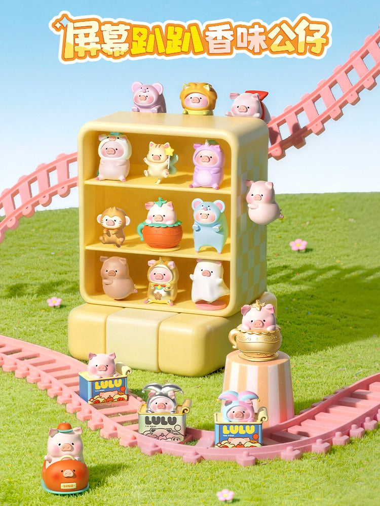 Rock x Lulu The Piggy Car Screen Scented Decorative Mini Figurine Blind Box-Single Box (Random)-ROCK-Ace Cards & Collectibles