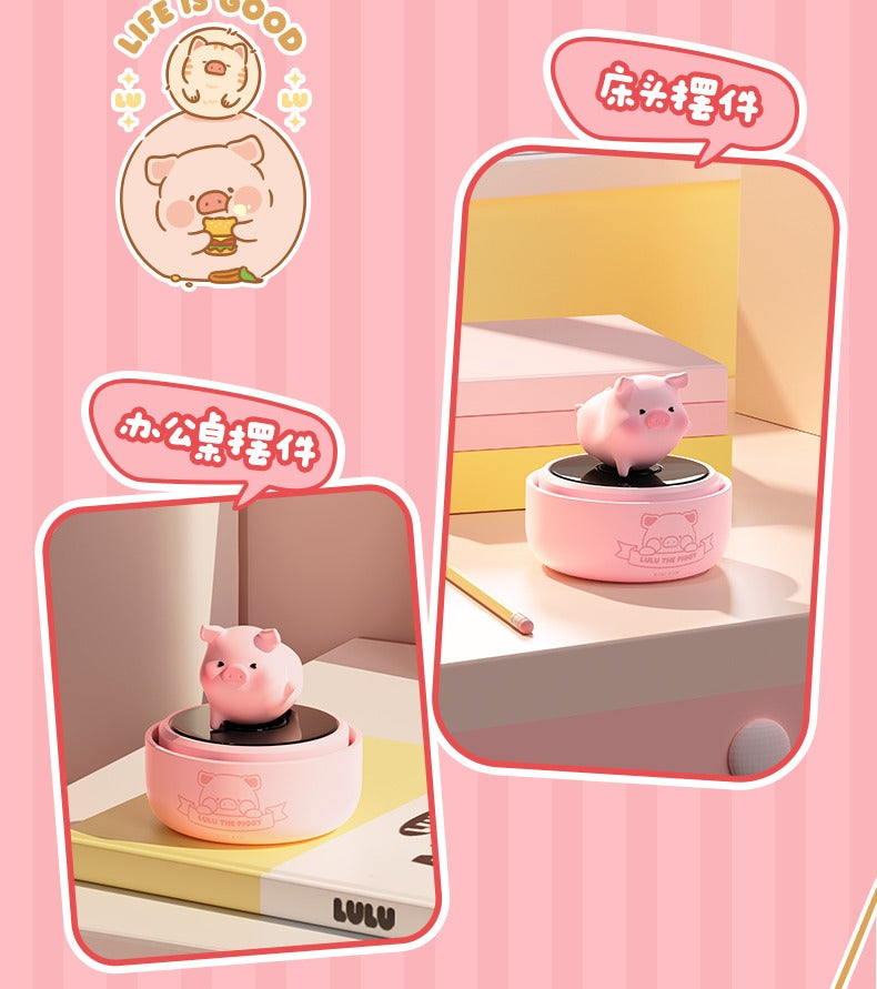 Rock x Lulu The Piggy Solar Powered Rotating Aroma Diffuser-ROCK-Ace Cards & Collectibles