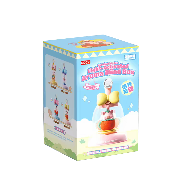 Rock x Lulu the Piggy: LuLuLand Series Light-Activated Figurines Blind Box-Single Box (Random)-ROCK-Ace Cards & Collectibles