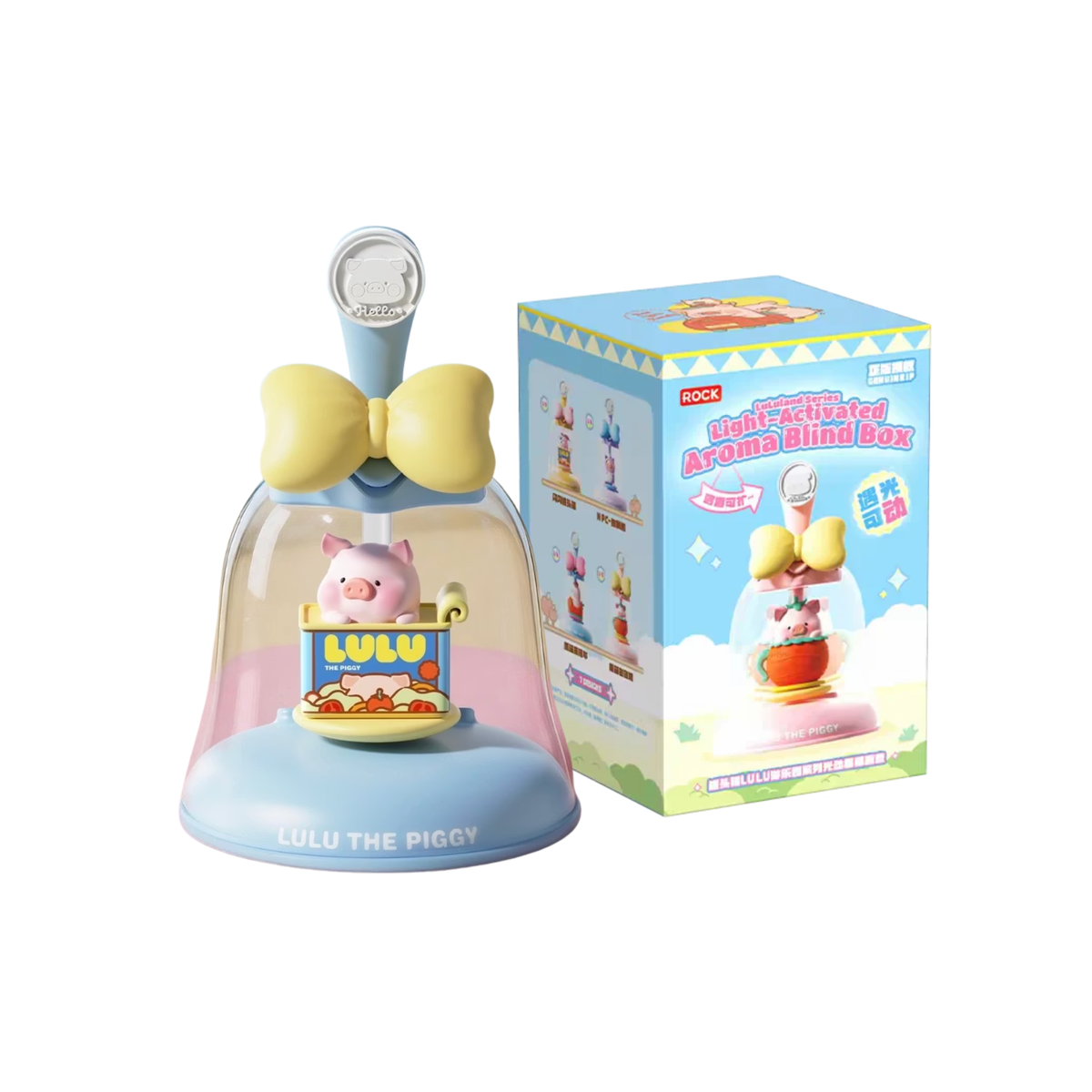 Rock x Lulu the Piggy: LuLuLand Series Light-Activated Figurines Blind Box-Single Box (Random)-ROCK-Ace Cards & Collectibles