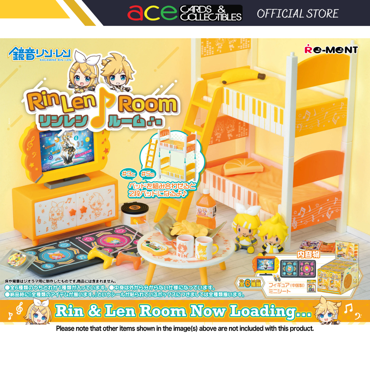 Re-Ment Hatsune Miku Rin &amp; Len Room-Single Box (Random)-Re-Ment-Ace Cards &amp; Collectibles